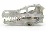 Carved Labradorite Dinosaur Skull #218489-1